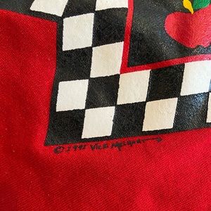 Vintage 1991 Vicki Melhart Teacher School Red Apple Sweatshirt - Size M